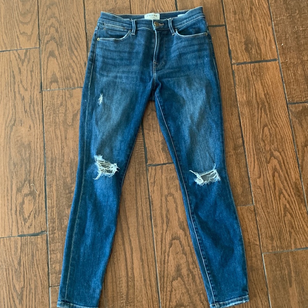 Frame Skinny Jeans-HighRise